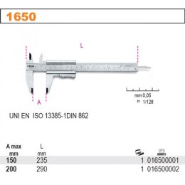 SUWMIARKA NONIUSZOWA UNIWERSALNA MODEL 1650 0-200MM