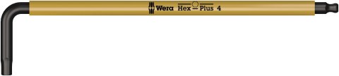 KLUCZ TRZPIENIOWY SZEŚCIOKĄTNY DŁUGI Z KULKĄ HEX PLUS 4.0MM