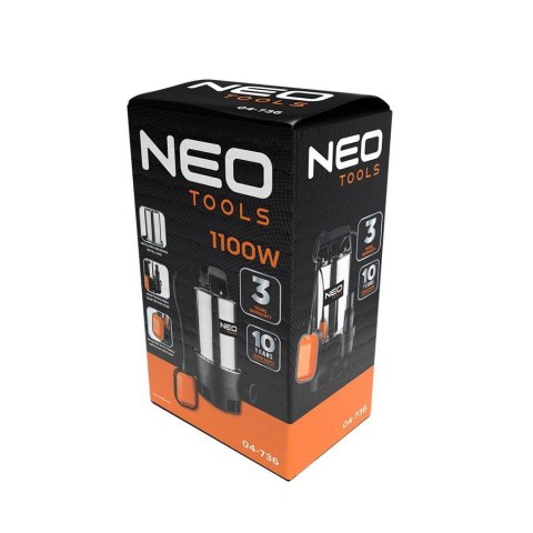 POMPA ZANURZENIOWA DO BRUDNEJ WODY 1100W