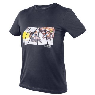 T-SHIRT Z NADRUKIEM MOTOR ROZMIAR M