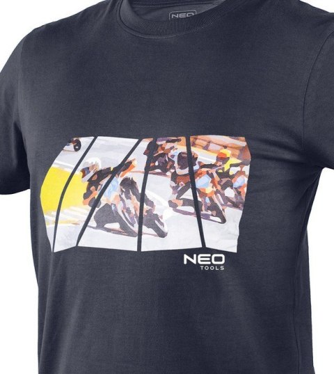 T-SHIRT Z NADRUKIEM MOTOR ROZMIAR M
