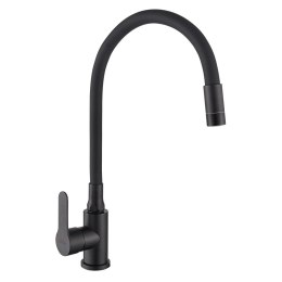 BATERIA ZLEWOZMYWAKOWA KSANTI INOX Z RUCHOMĄ 2F WYLEWKĄ, CZA