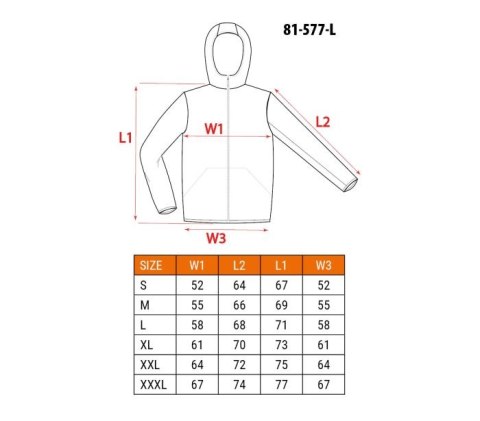 KURTKA MIX&MATCH 4-WAY STRETCH ZIELONA ROZMIAR L