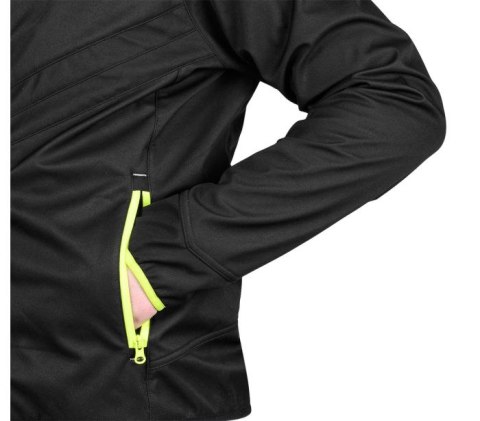 KURTKA MIX&MATCH SOFTSHELL CZARNO-ŻÓŁTA ROZMIAR S