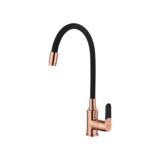 BATERIA ZLEWOZMYWAK MAGIC Z ELAST WYLEWKĄ, KOLOR CZARNY/GOLD