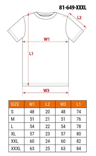 T-SHIRT GRANATOWY ROZMIAR XXXL