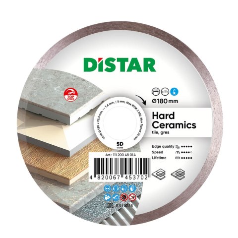 TARCZA DIAMENTOWA HARD CERAMICS 180*1.4*25.4MM