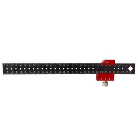 LINIJKA STALOWA Z OGRANICZNIKIEM 30CM