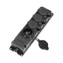 ROZDZIELACZ LISTWA IP44, GUMA 4*2P+Z