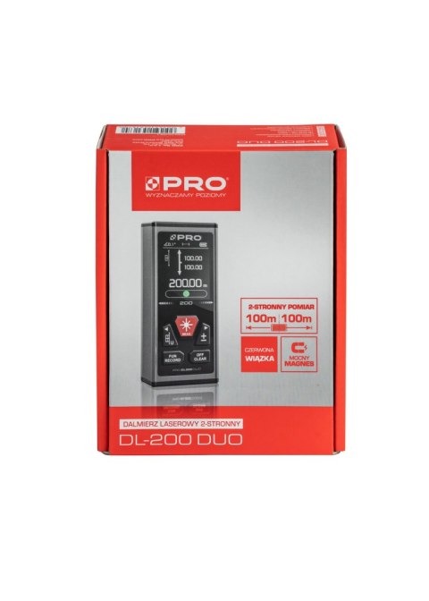 DALMIERZ LASEROWY DWUSTRONNY DL-200 DUO-R