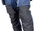 SPODNIE ROBOCZE DENIM WZMOCNIENIA CORDURA, GRANATOWE, ROZ. L