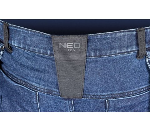 SPODNIE ROBOCZE DENIM WZMOCNIENIA CORDURA, GRANATOWE, ROZ. L