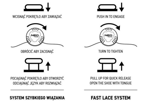 PÓŁBUTY ROBOCZE S1 SR FO, WIĄZANIE Z POKRĘTŁEM, ROZMIAR 43