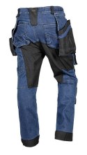 SPODNIE ROBOCZE DENIM WZMOCNIENIA CORDURA, GRANATOWE, ROZ. S