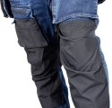 SPODNIE ROBOCZE DENIM WZMOCNIENIA CORDURA, GRANATOWE, ROZ. S
