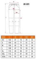 SPODNIE ROBOCZE MIX&MATCH CZARNE ROZMIAR M