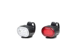 ZESTAW LAMP ROWEROWYCH FALCON EYE TWINS 2.0, 120/20LM, SET