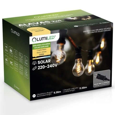 GIRLANDA SOLARNA/230V ALAVAS 2W1 15 LED SPIRAL 11.58MB PILOT
