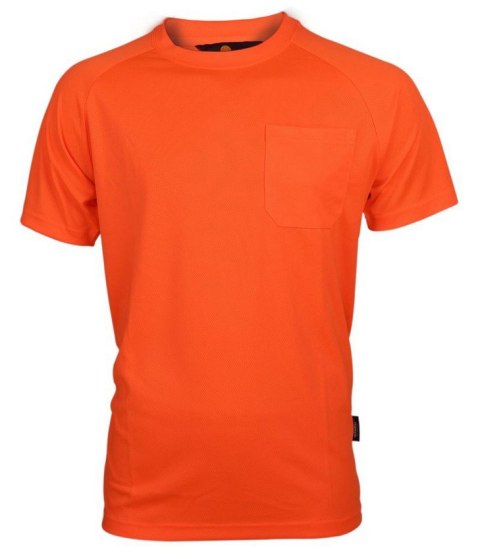 T-SHIRT FLUORESENCYJNY PRZEWIEWNY POMARAŃCZOWY ROZMIAR L.