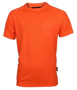 T-SHIRT FLUORESENCYJNY PRZEWIEWNY POMARAŃCZOWY ROZMIAR M.