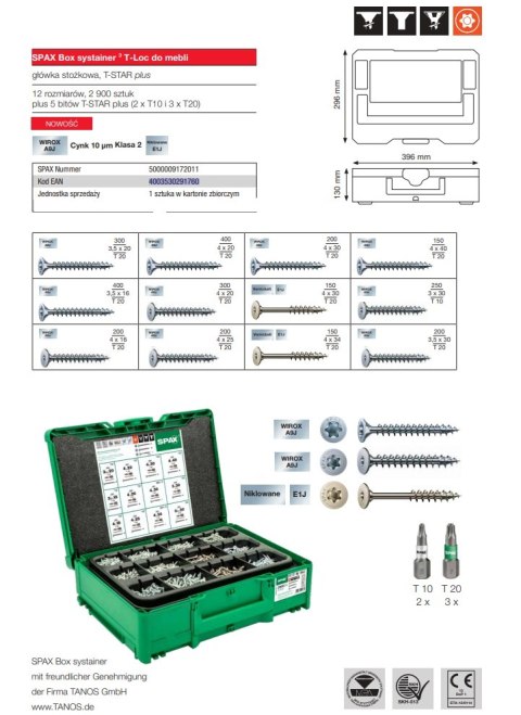 BOX SYSTAINER3 T-LOC