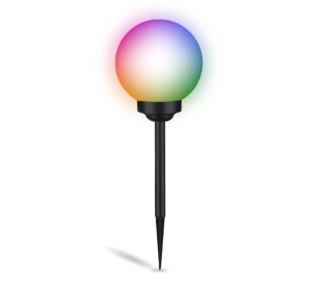 LAMPA SOLARNA KULA ATRIS BIAŁA 15CM RGB