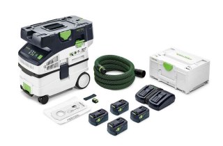 ODKURZACZ MOBILNY AKUMULATOROWY CTMC MIDI I-PLUS 18V 4*5.0AH