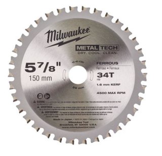 TARCZA PILARSKA DO METALU 150*20*1.6 34T