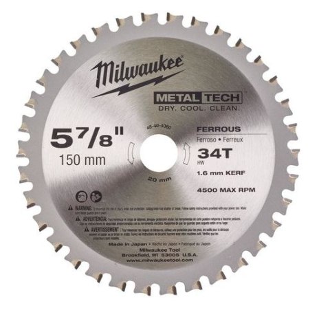 TARCZA PILARSKA DO METALU 150*20*1.6 34T