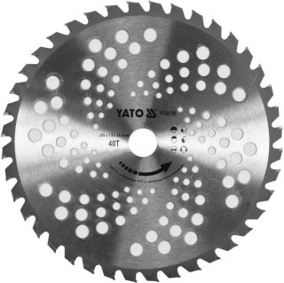 TARCZA TCT DO PODKASZAREK 255MM Z OTWOREM MOCUJACYM 25,4MM