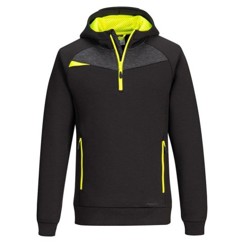 BLUZA Z ZAMKIEM 1/4 DX4 CZARNA ROZMIAR XXL
