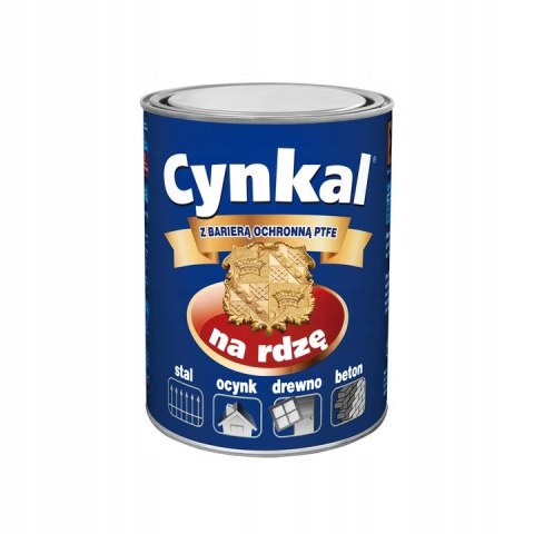 GRUNTOEMALIA AKRYLOWA CYNKAL 0.7 SZARY GRAFIT PÓŁMAT 7024