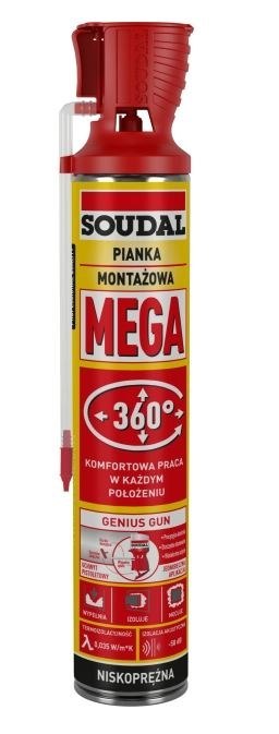 PIANKA MONTAŻOWA WĘŻYKOWA MULTI POSITION GENIUS GUN 750ML