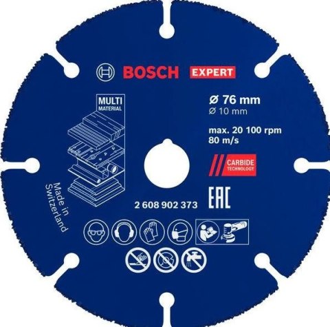 TARCZA TNĄCA WĘGLIKOWA EXPERT MULTI MATERIAL 76*10MM