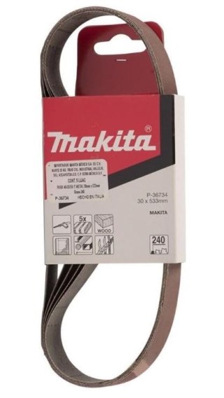 TAŚMA SZLIFIERSKA 30*533MM K240 5 SZT.